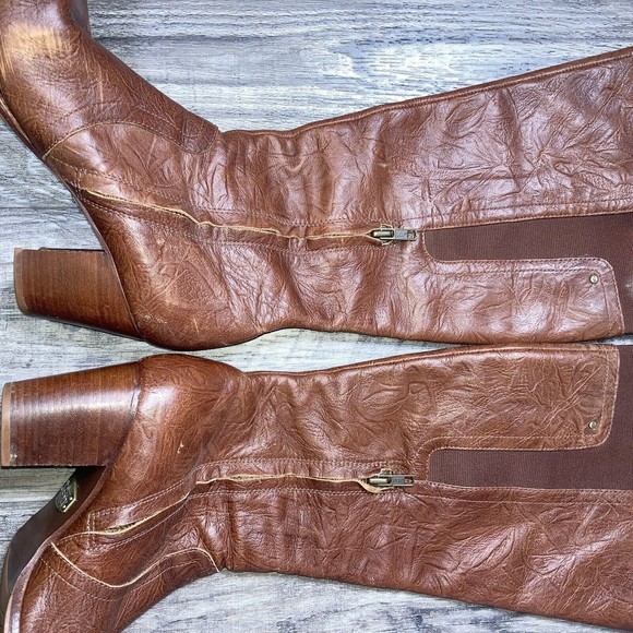 UGG Brown Heeled Boots - Picture 2 of 12